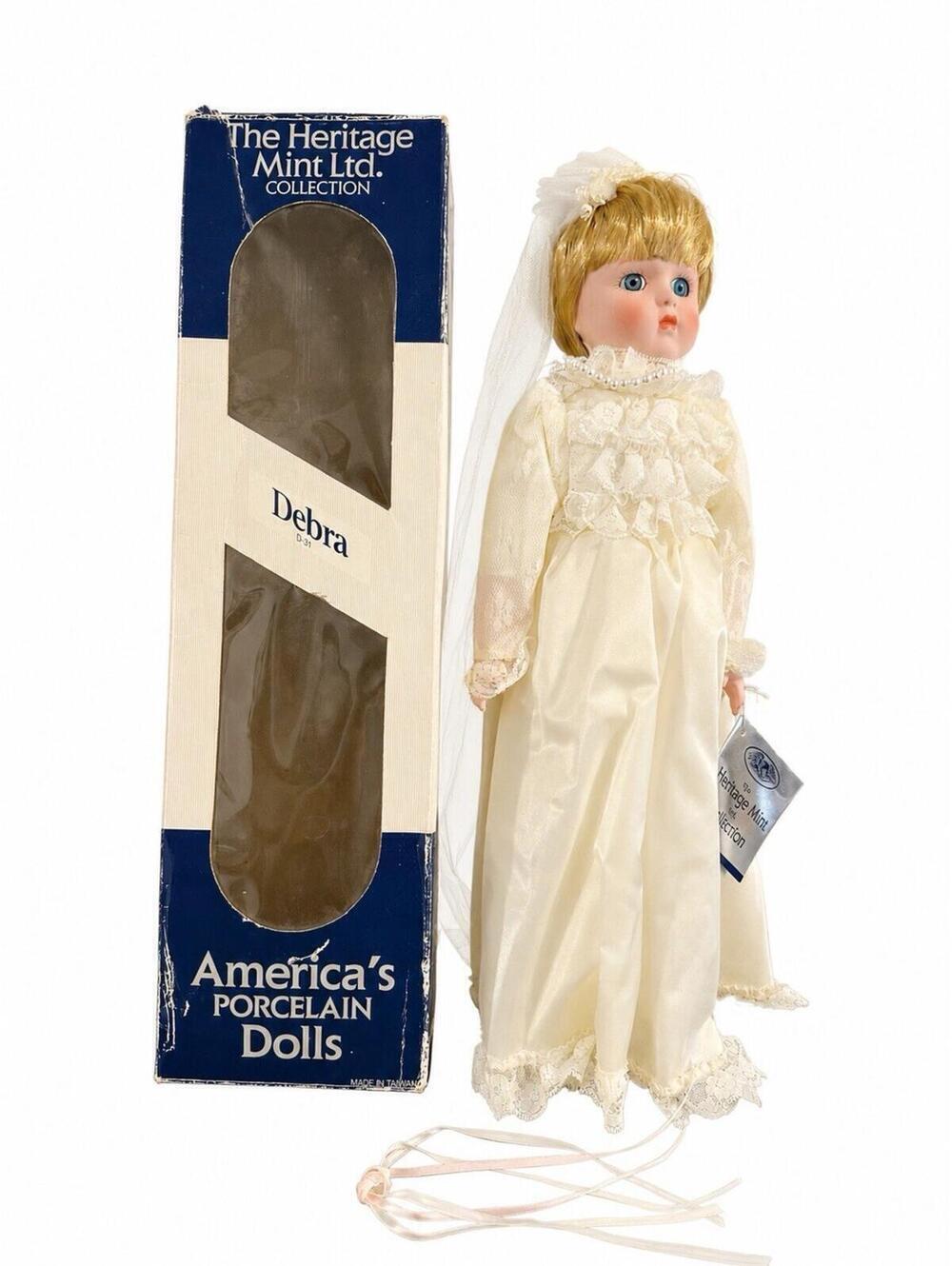 Vintage The Heritage Mint Ltd. Collection “Debra” Porcelain Doll